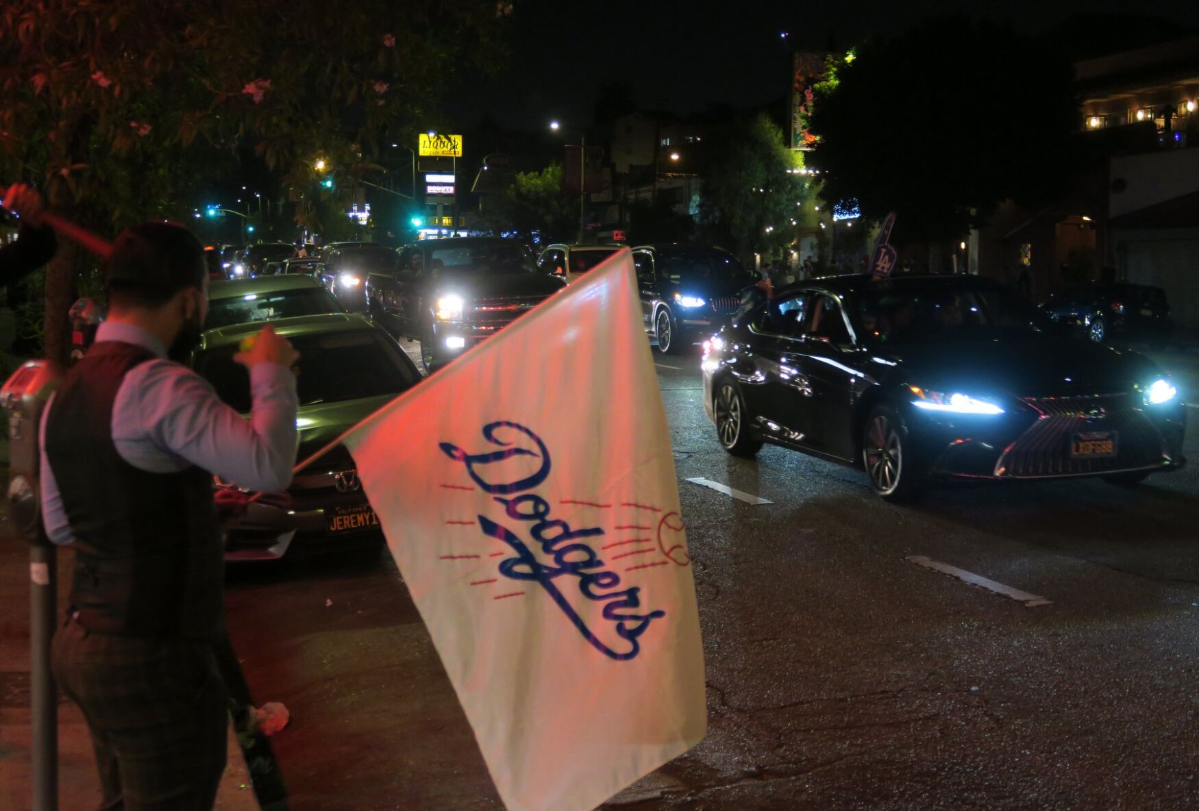 Dodger World Series Championship Celebration in Echo Park